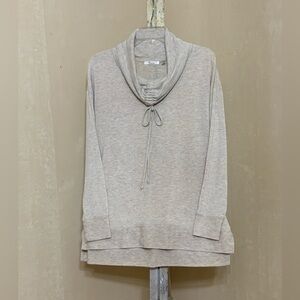 Madison + 89th Beige Cowl Neck Top Sz M